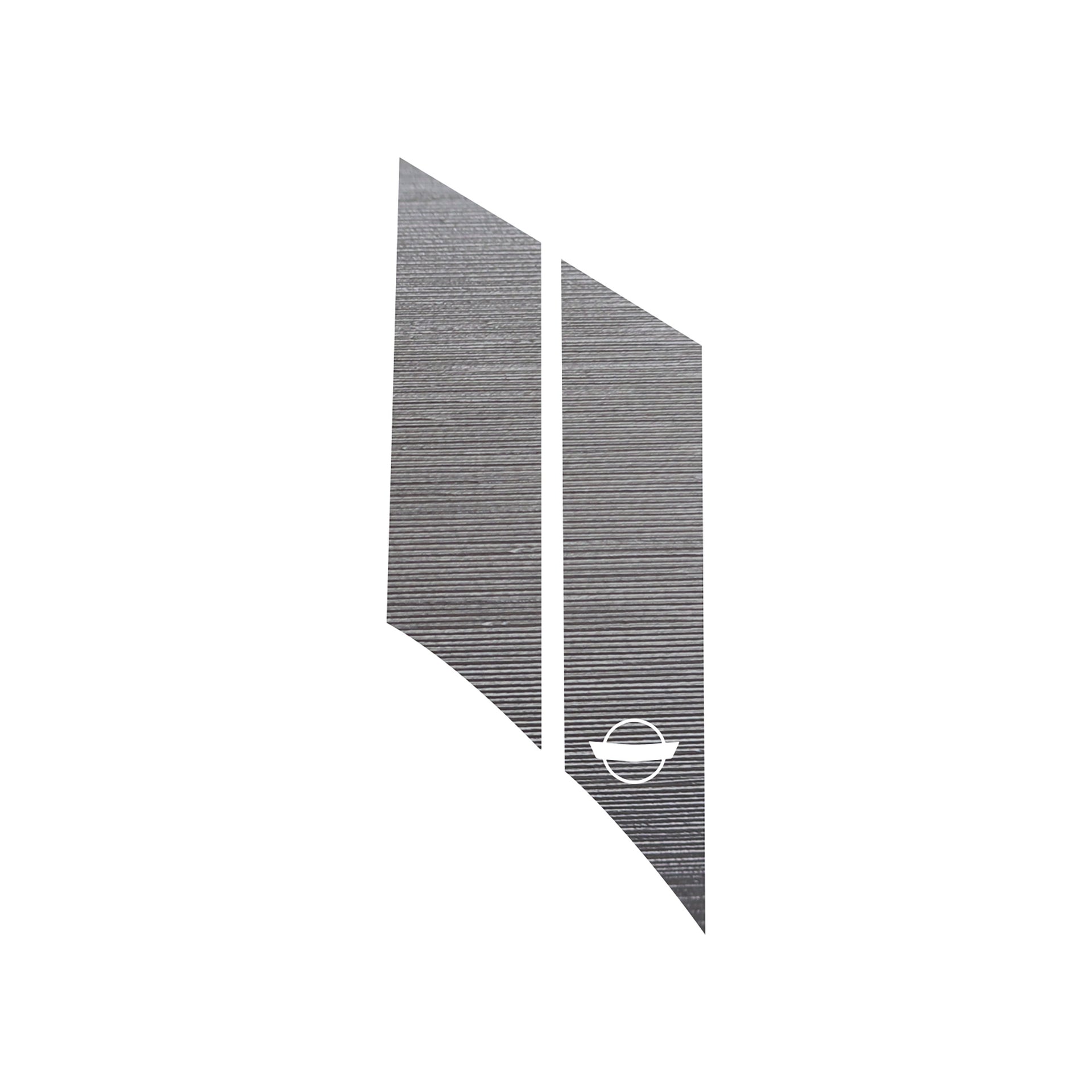 1984-1996 Corvette GS Hash Marks W/ Cutout Driver Brushed Aluminum C4 - Crossed Flags - CA-79445-Corvette-Store-Online