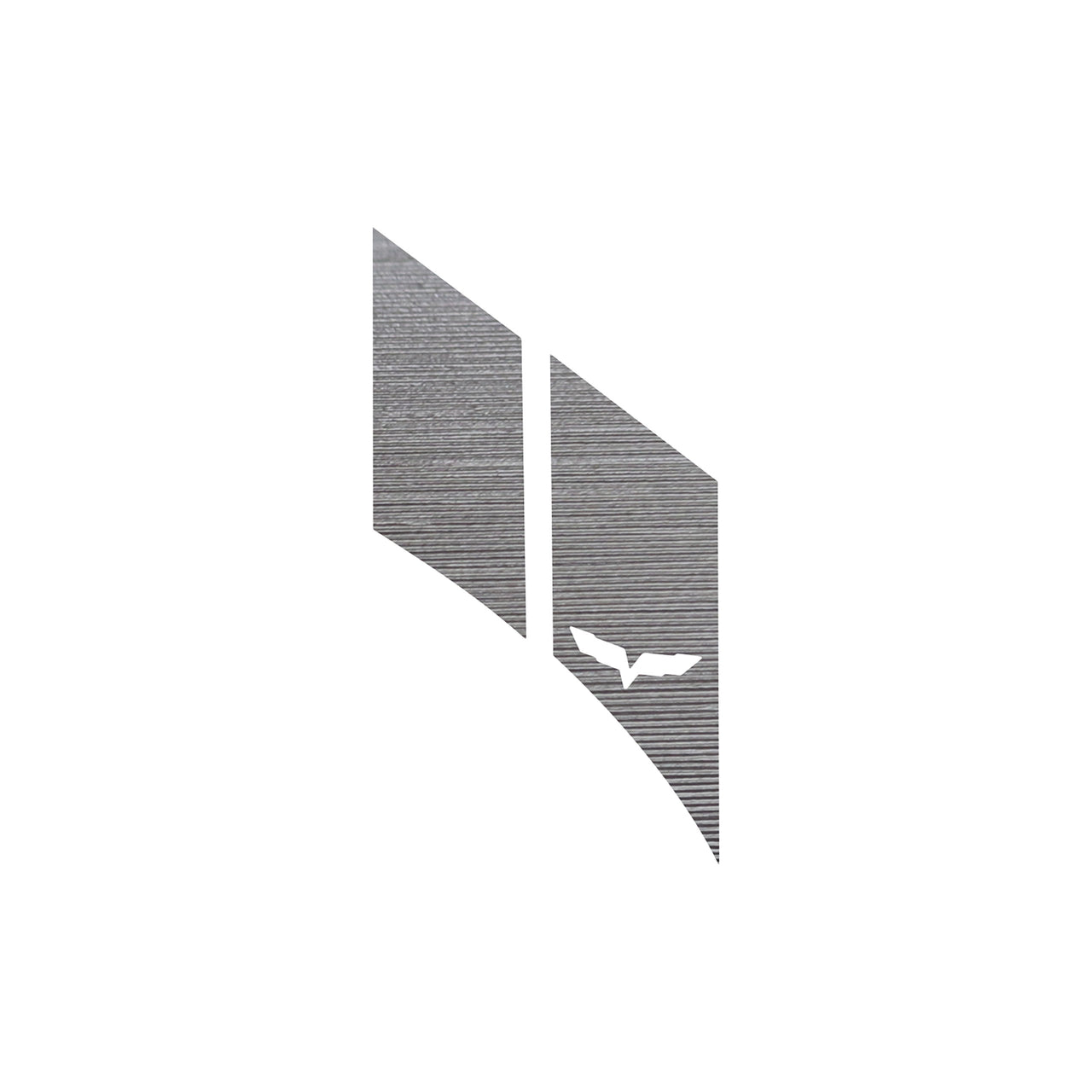 2005-2013 Corvette GS Hash Marks W/ Cutout Driver Brushed Aluminum C6 - Crossed Flags - CA-79447-Corvette-Store-Online