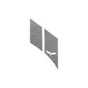 2005-2013 Corvette GS Hash Marks W/ Cutout Driver Brushed Aluminum C6 - Crossed Flags - CA-79447-Corvette-Store-Online
