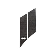 1984-1996 Corvette GS Hash Marks W/ Cutout Psngr Gunmetal Brushed Steel C4 - Crossed Flags - CA-79505-Corvette-Store-Online