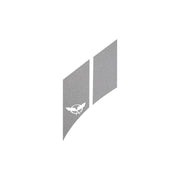 1997-2004 Corvette GS Hash Marks W/ Cutout Psngr Matte Metallic Pearl Gray C5 - Crossed Flags - CA-79520-Corvette-Store-Online