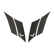 2014-2019 Corvette GS Hash Marks W/ Cutout Both Black Carbon Fiber C7 - Crossed Flags - CA-79599-Corvette-Store-Online
