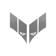 1997-2004 Corvette GS Hash Marks W/ Cutout Both Silver Carbon Fiber C5 - Crossed Flags - CA-79603-Corvette-Store-Online