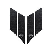 1984-1996 Corvette GS Hash Marks W/ Cutout Both Black Brushed Steel C4 - Crossed Flags - CA-79622-Corvette-Store-Online