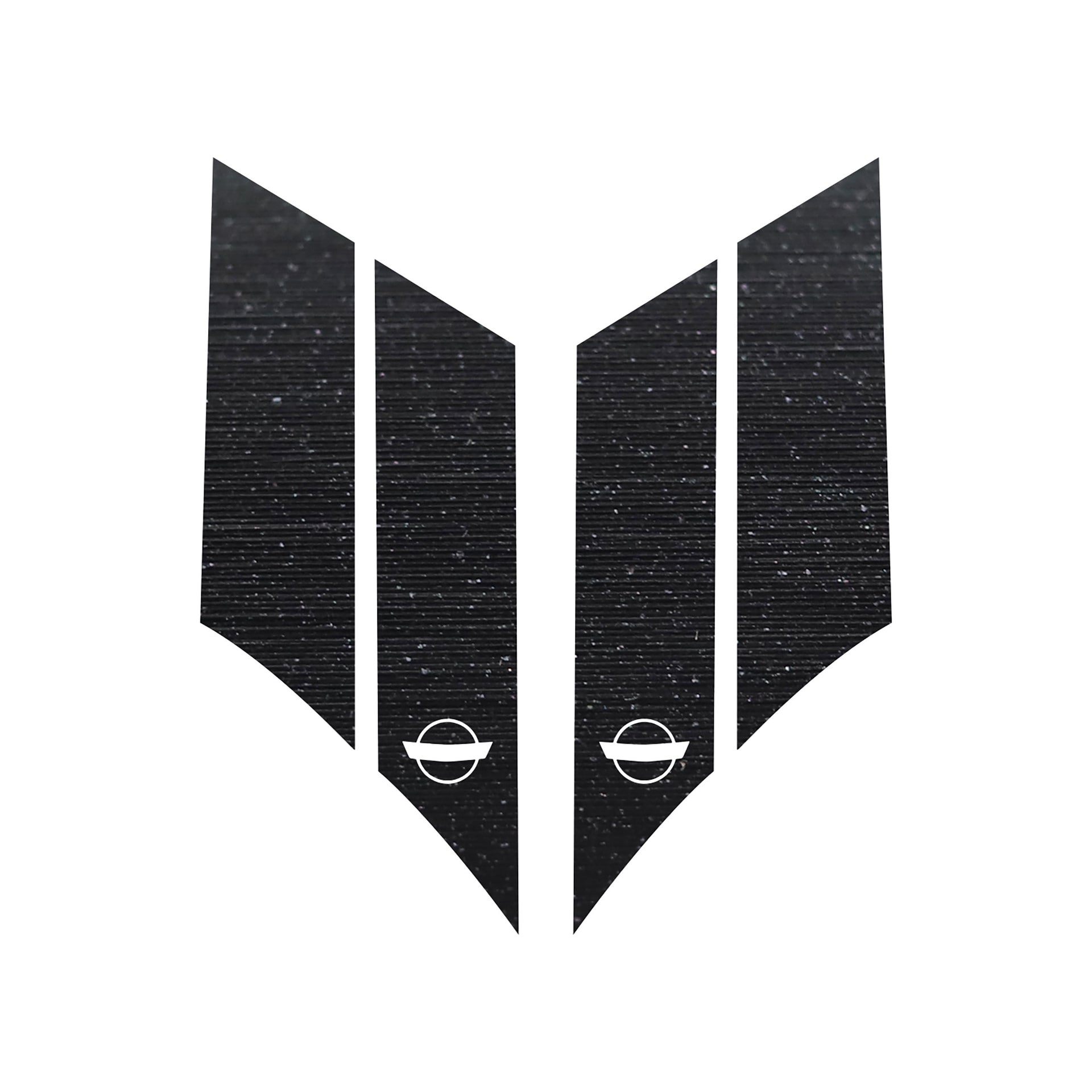 1984-1996 Corvette GS Hash Marks W/ Cutout Both Black Brushed Steel C4 - Crossed Flags - CA-79622-Corvette-Store-Online