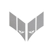 1997-2004 Corvette GS Hash Marks W/ Cutout Both Matte Metallic Pearl Gray C5 - Crossed Flags - CA-79623-Corvette-Store-Online