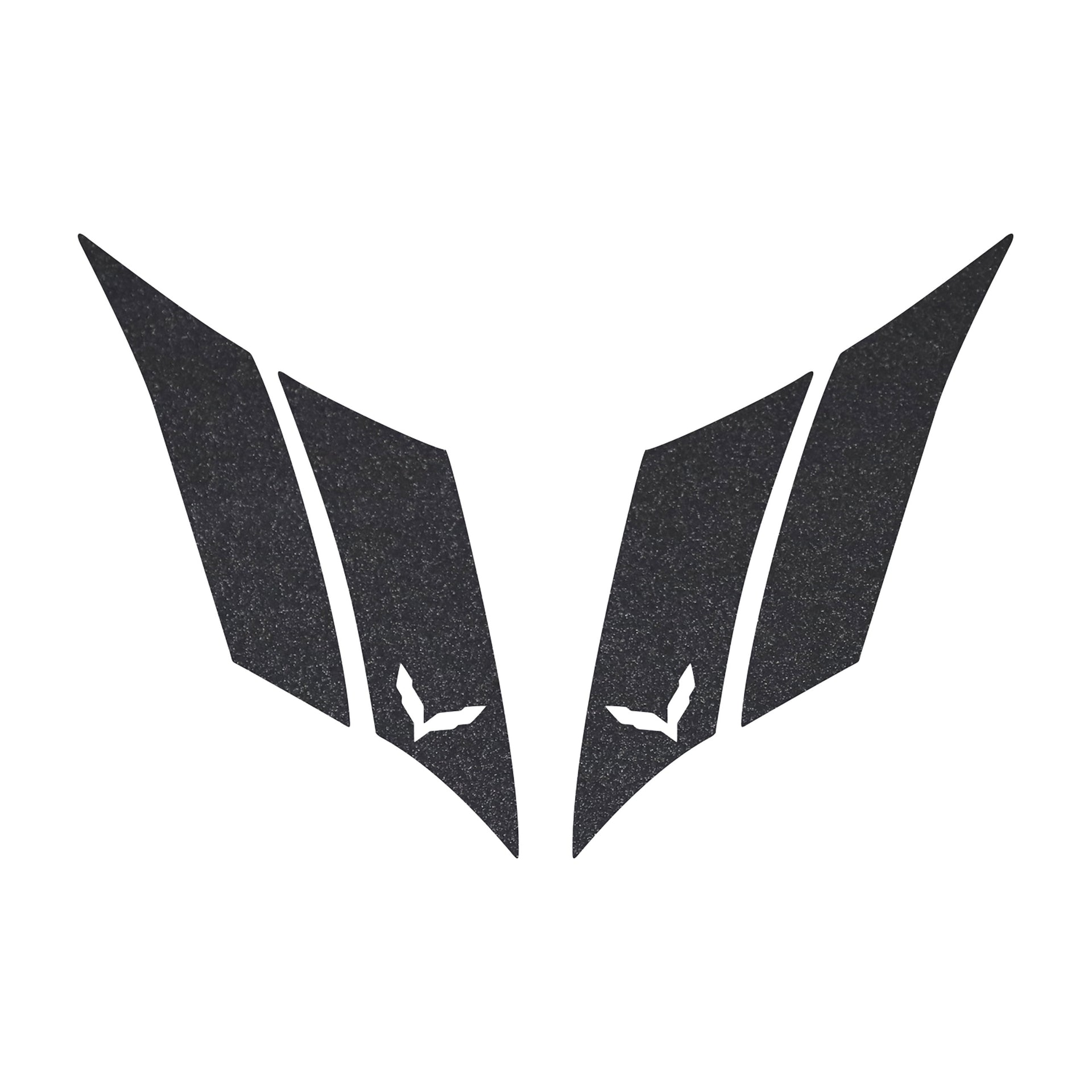 2014-2019 Corvette GS Hash Marks W/ Cutout Both Gloss Carbon Flash C7 - Crossed Flags - CA-79625-Corvette-Store-Online