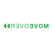 1953-2025 Corvette MOVE OVER Script Windshield Banner Decal - 40 Inch Gloss Lime Green - CA-79697-Corvette-Store-Online