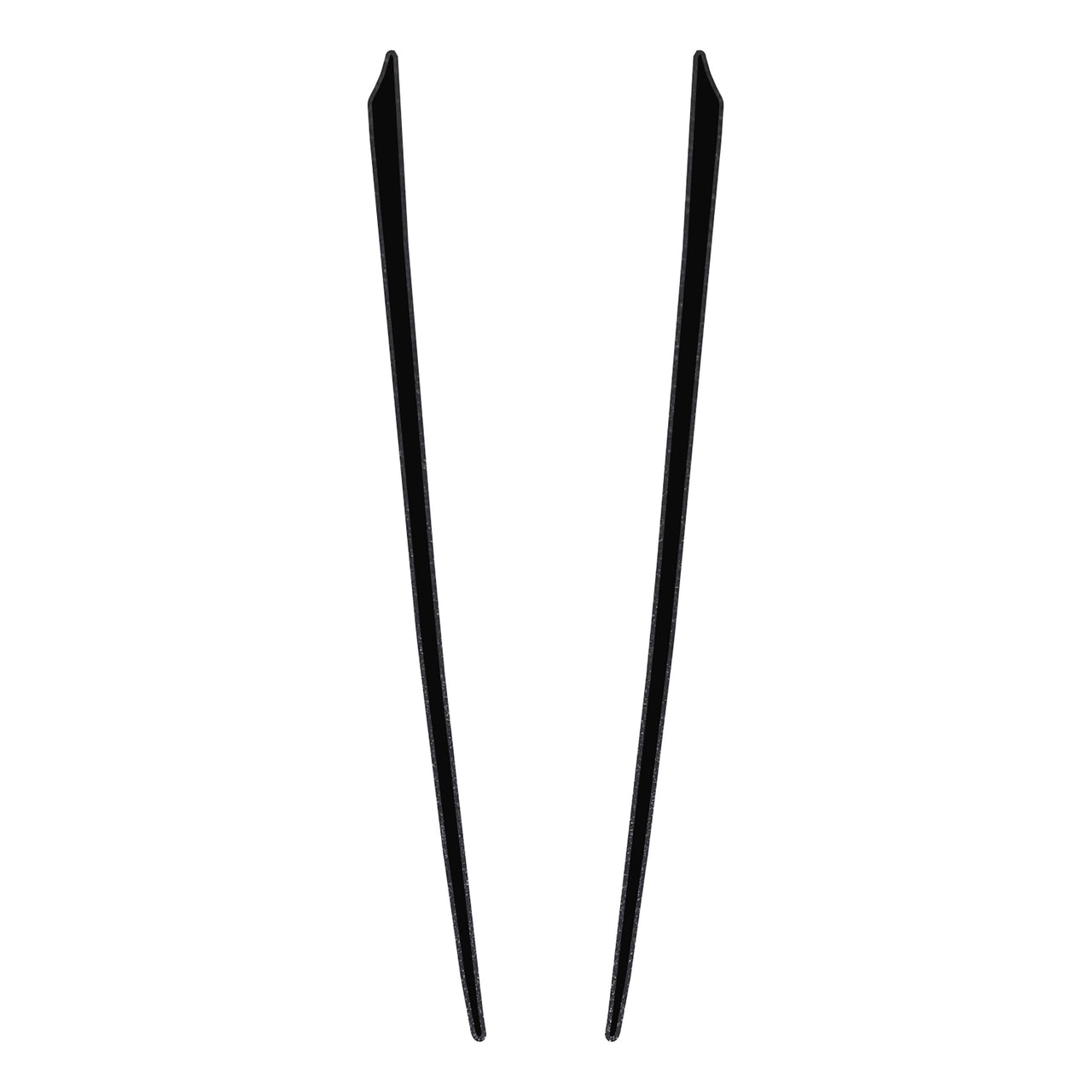 2005-2013 Corvette Two-Tone Hood Stripe Decal Top Gloss Black Bottom Black Carbon Flash - CA-79829-Corvette-Store-Online