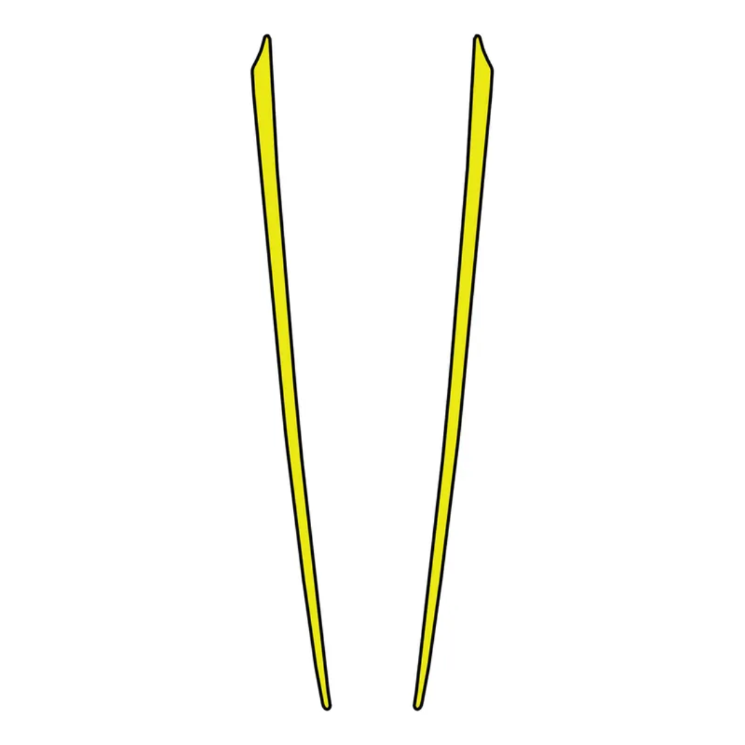 C6 2005-2013 Corvette Two-Tone Hood Stripe Decal