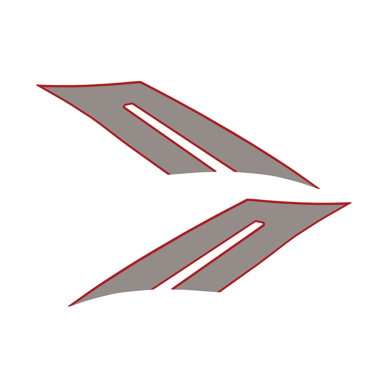 2015-2019 Corvette Fender Hash Marks -2017 GS Style - Gloss Red / Gloss Silver - LH & RH - CA-79862-Corvette-Store-Online