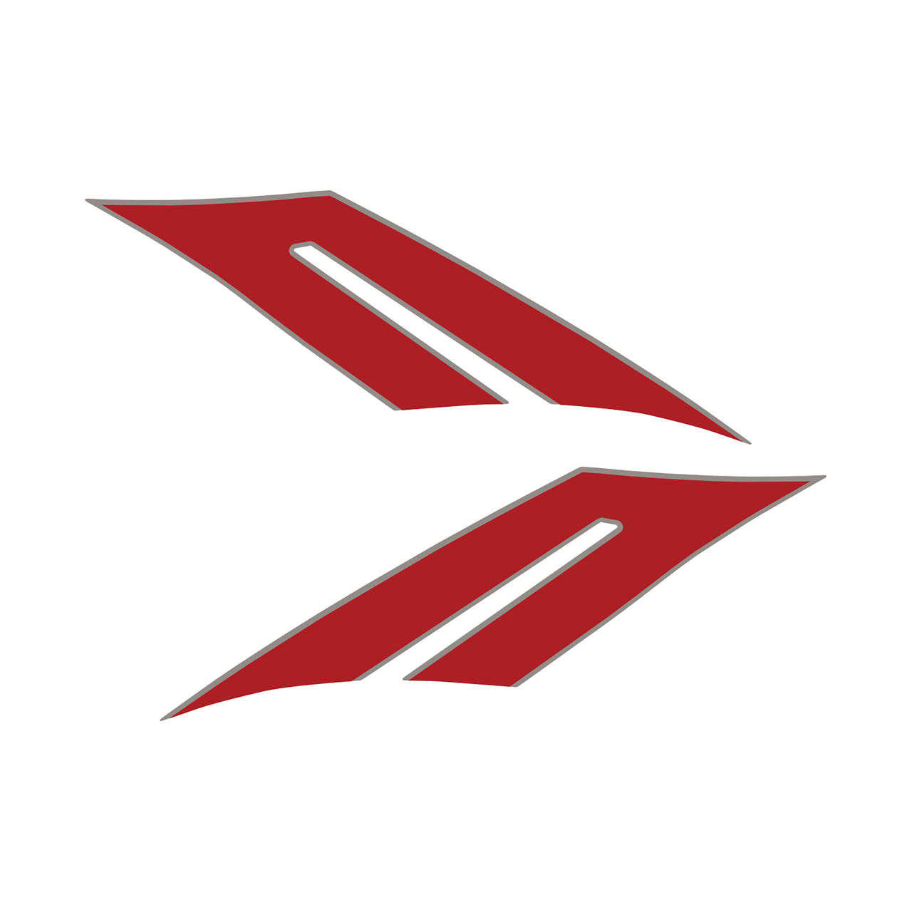 2015-2019 Corvette Fender Hash Marks -2017 GS Style - Gloss Silver / Gloss Red - LH & RH - CA-79865-Corvette-Store-Online