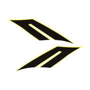 2015-2019 Corvette Fender Hash Marks -2017 GS Style - Gloss Yellow / Matte Black - LH & RH - CA-79871-Corvette-Store-Online
