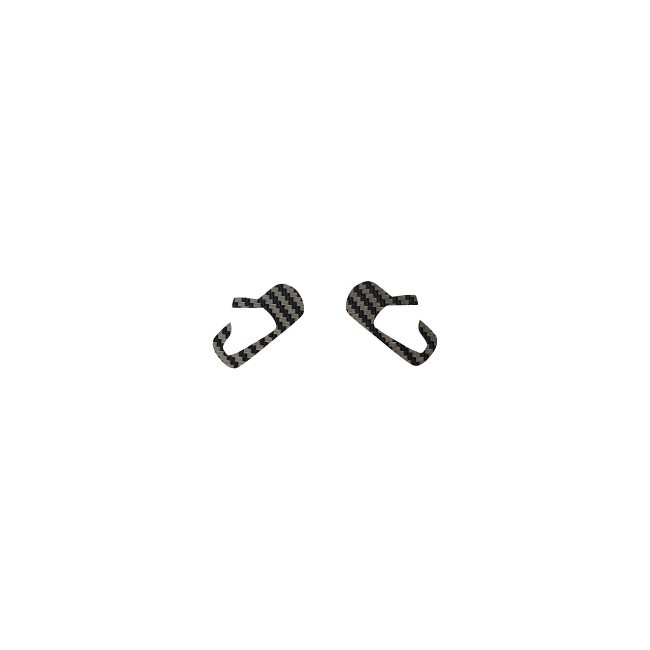 2014-2019 Corvette Vinyl Door Button Decal Set - Pair - Black Gloss Carbon Fiber - CA-79936-Corvette-Store-Online