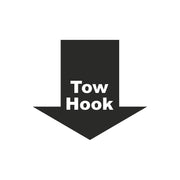 1953-2025 Corvette Tow Hook Decal - Universal - Matte Dark Gray - CA-79946-Corvette-Store-Online