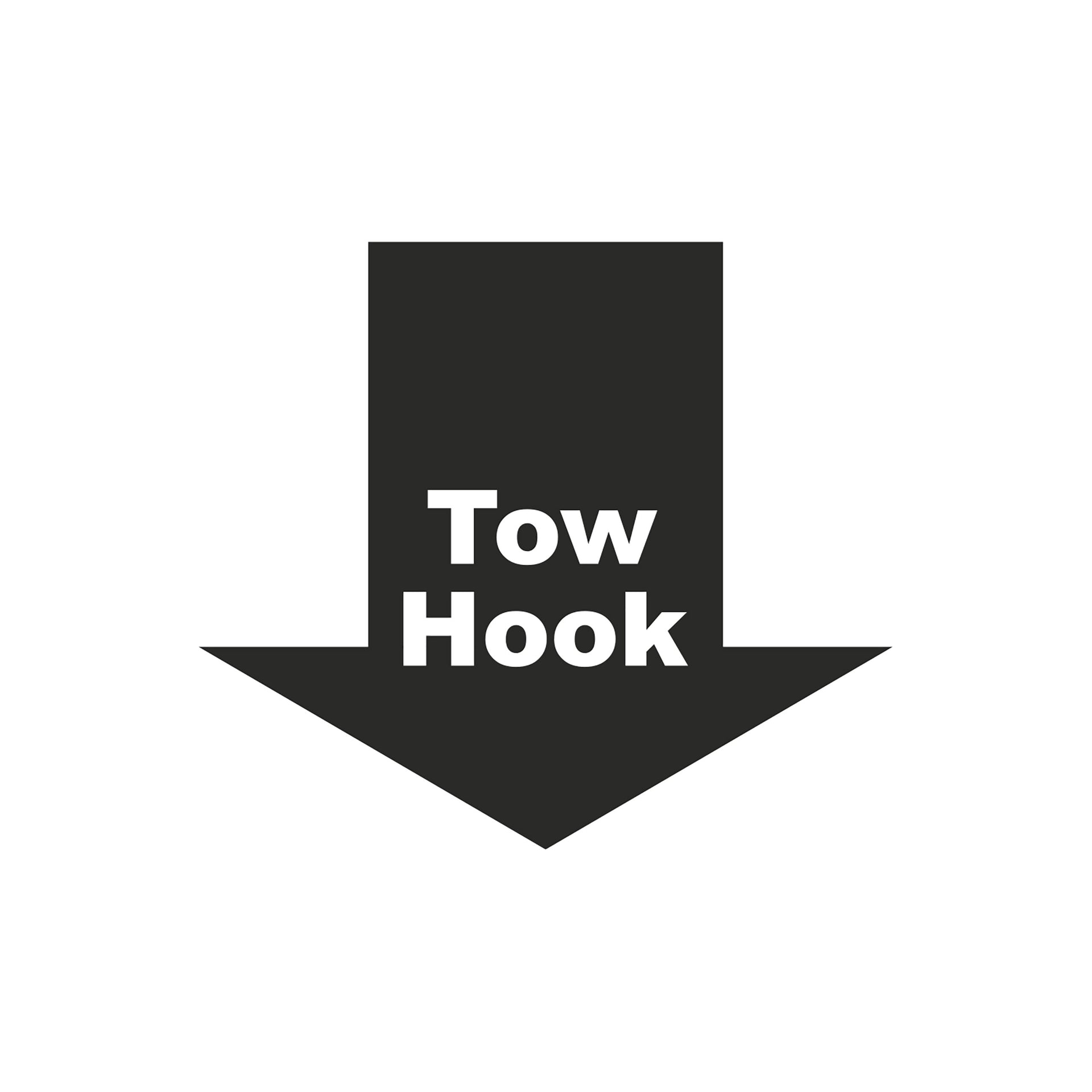 1953-2025 Corvette Tow Hook Decal - Universal - Matte Dark Gray - CA-79946-Corvette-Store-Online