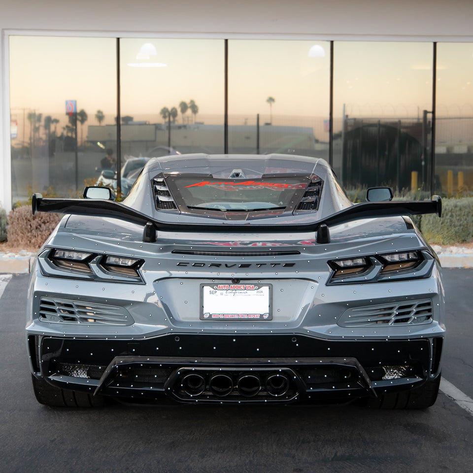 C8 Corvette Z06/E-Ray 2023-2026 Z07 Rear Spoiler Carbon Fiber 1 Piece ...