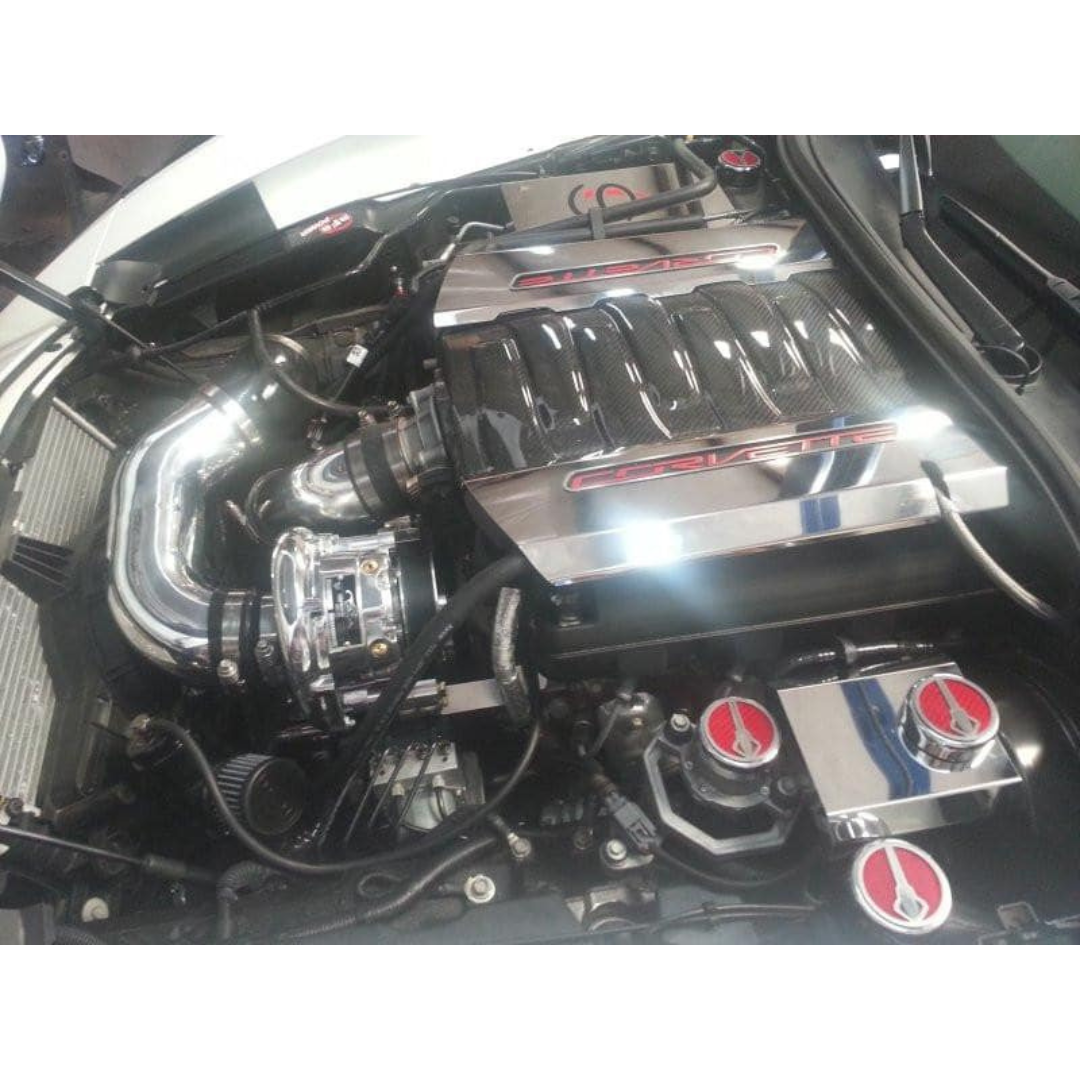 C7 Corvette Stingray 2pc LED Illuminated Fuel Rail Covers | Factory Overlay