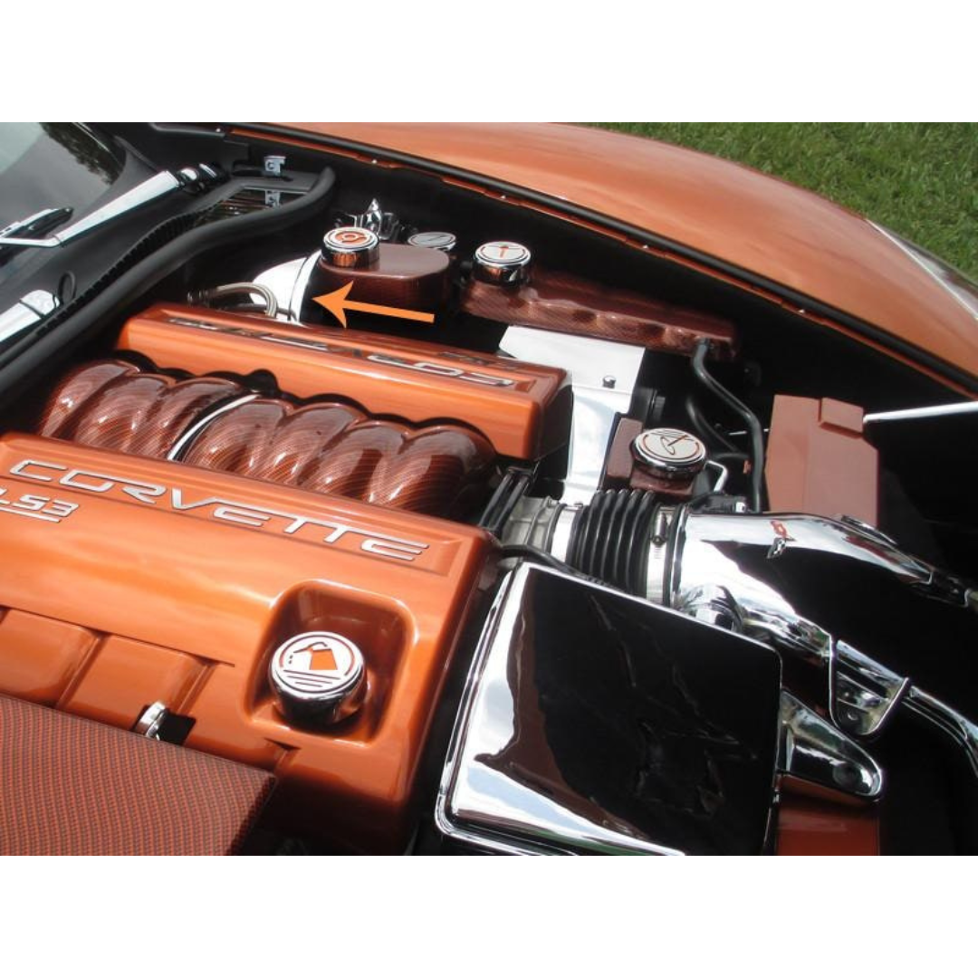 C6 Corvette Brake Booster Cover - 2005-2007 Polished Stainless Steel