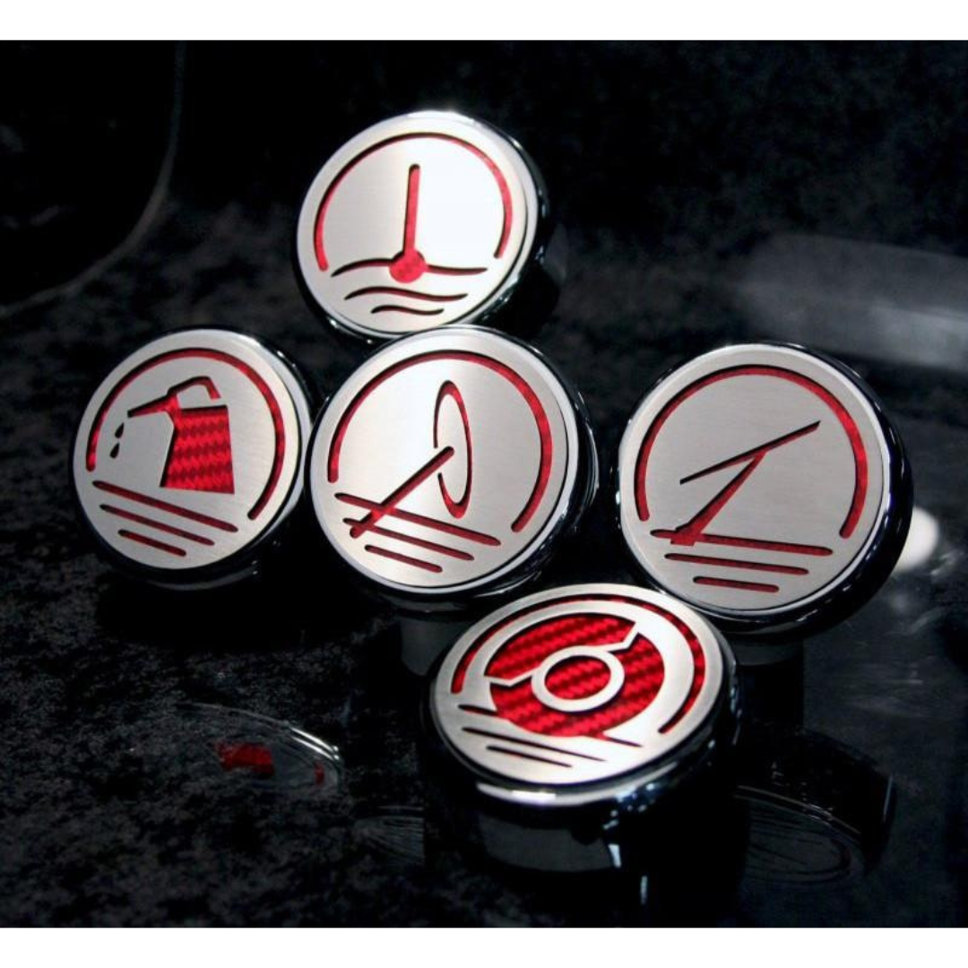 C6 Corvette (Automatic) Executive Series Fluid Cap Cover 5Pc Set