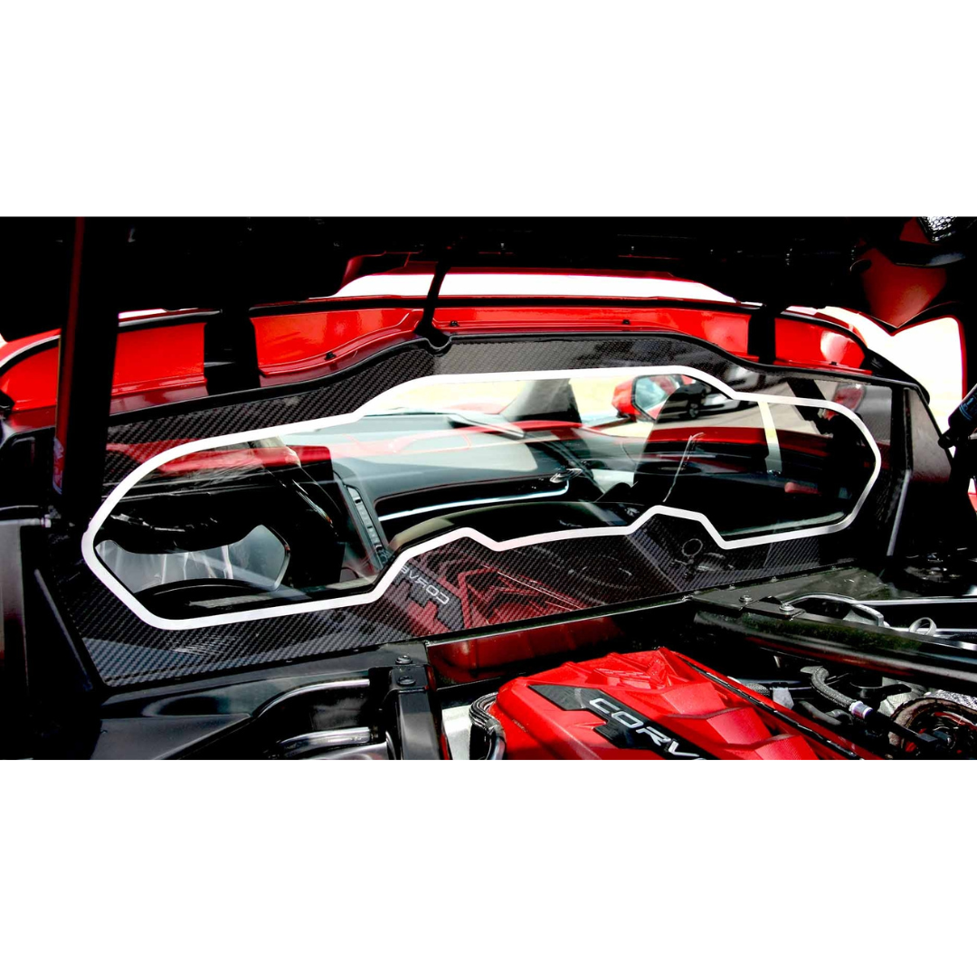 C8 Corvette Coupe Rear Window Frame | Carbon Fiber and Stainless Steel