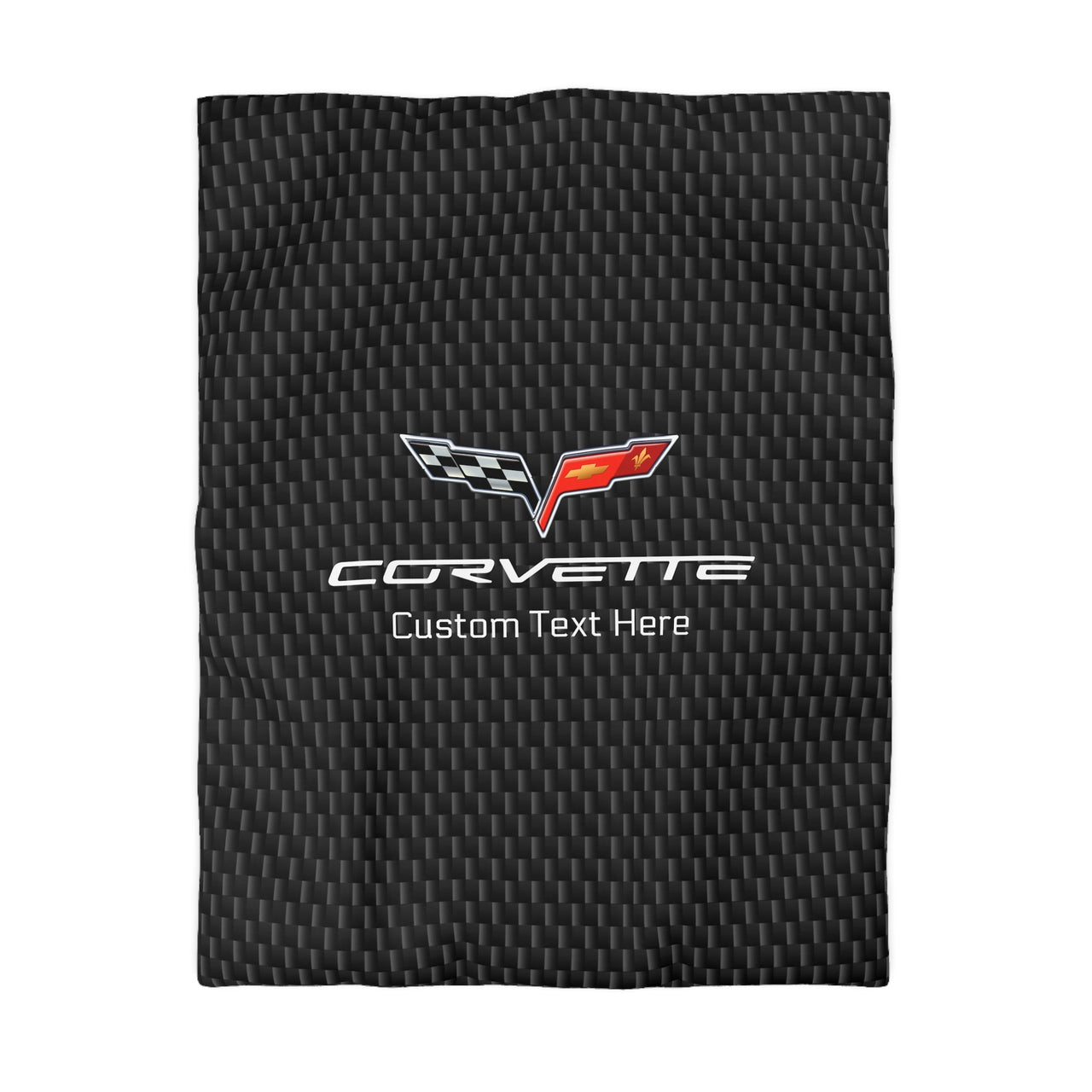 Corvette C6 Personalized Microfiber Carbon Duvet Cover – Sleek Style for Car Lovers