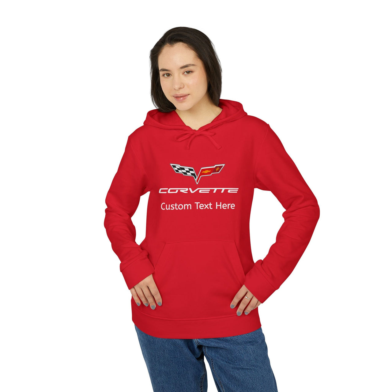 Corvette C6 Adidas Unisex Personalized Fleece Hooded Sweatshirt - A Signature Select Product