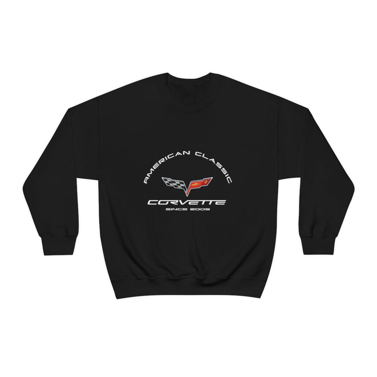 C6 Corvette Crew Neck Long Sleeve Heavy Duty Sweatshirt