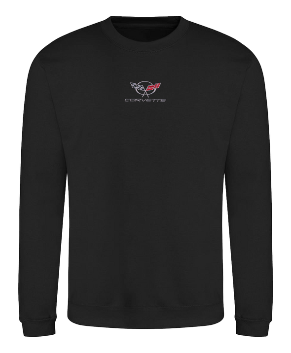 C5 Corvette Embroidered Crew Neck Sweatshirt