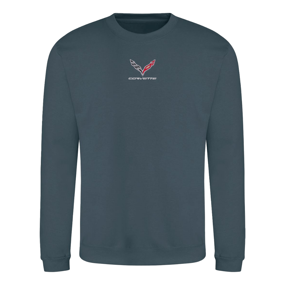 C7 Corvette Embroidered Crew Neck Sweatshirt