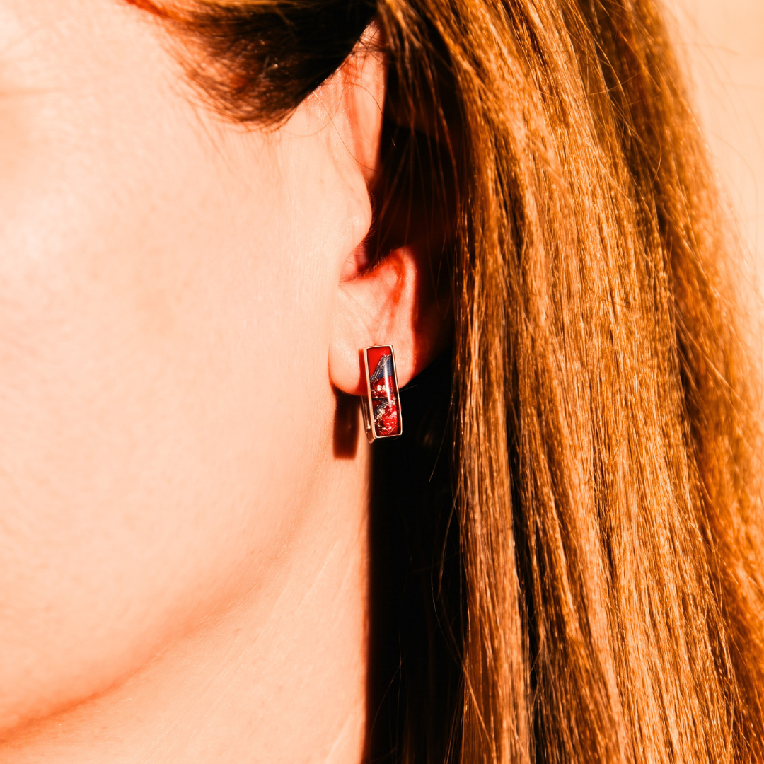 Beatrice Huggie Earrings