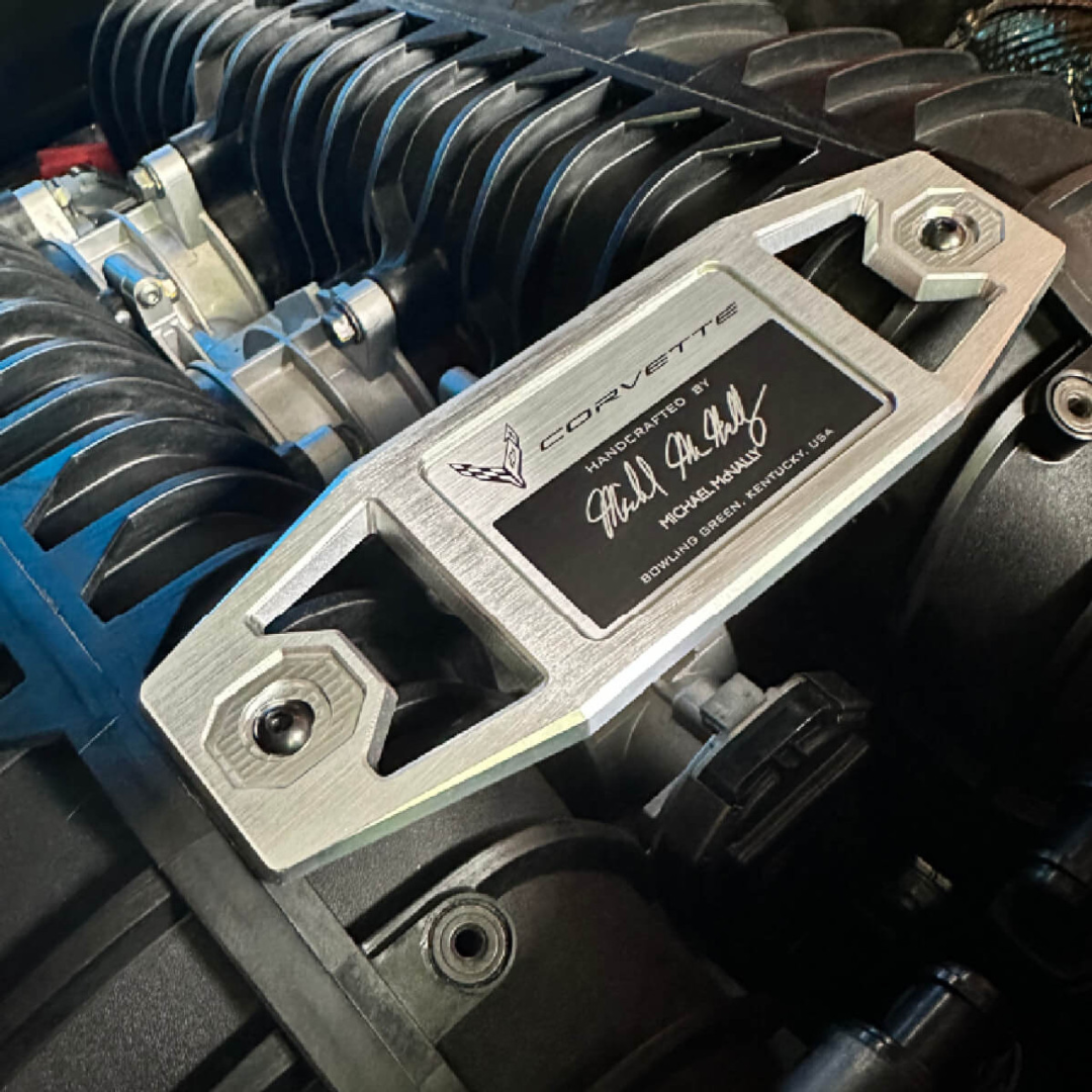 C8 Corvette Z06 Aluminum Engine Builder Plaque - Anodized