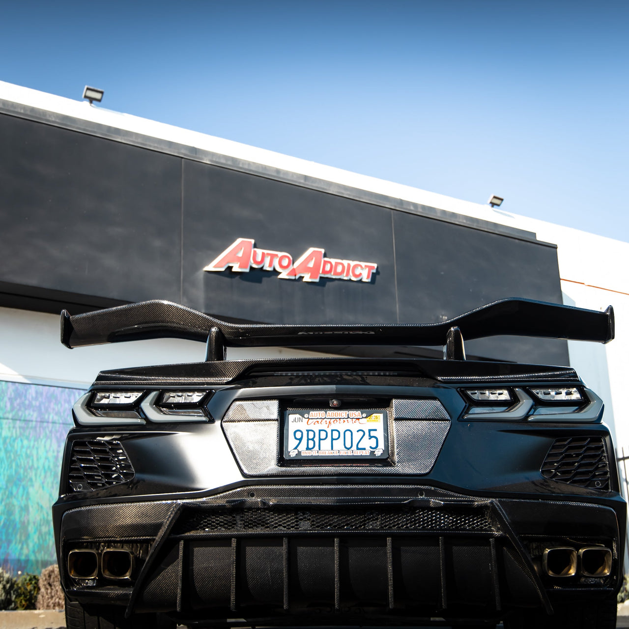 2020-2026 Corvette C8 Type-Z07 Style Rear Spoiler Carbon Fiber 2pc For Stingray