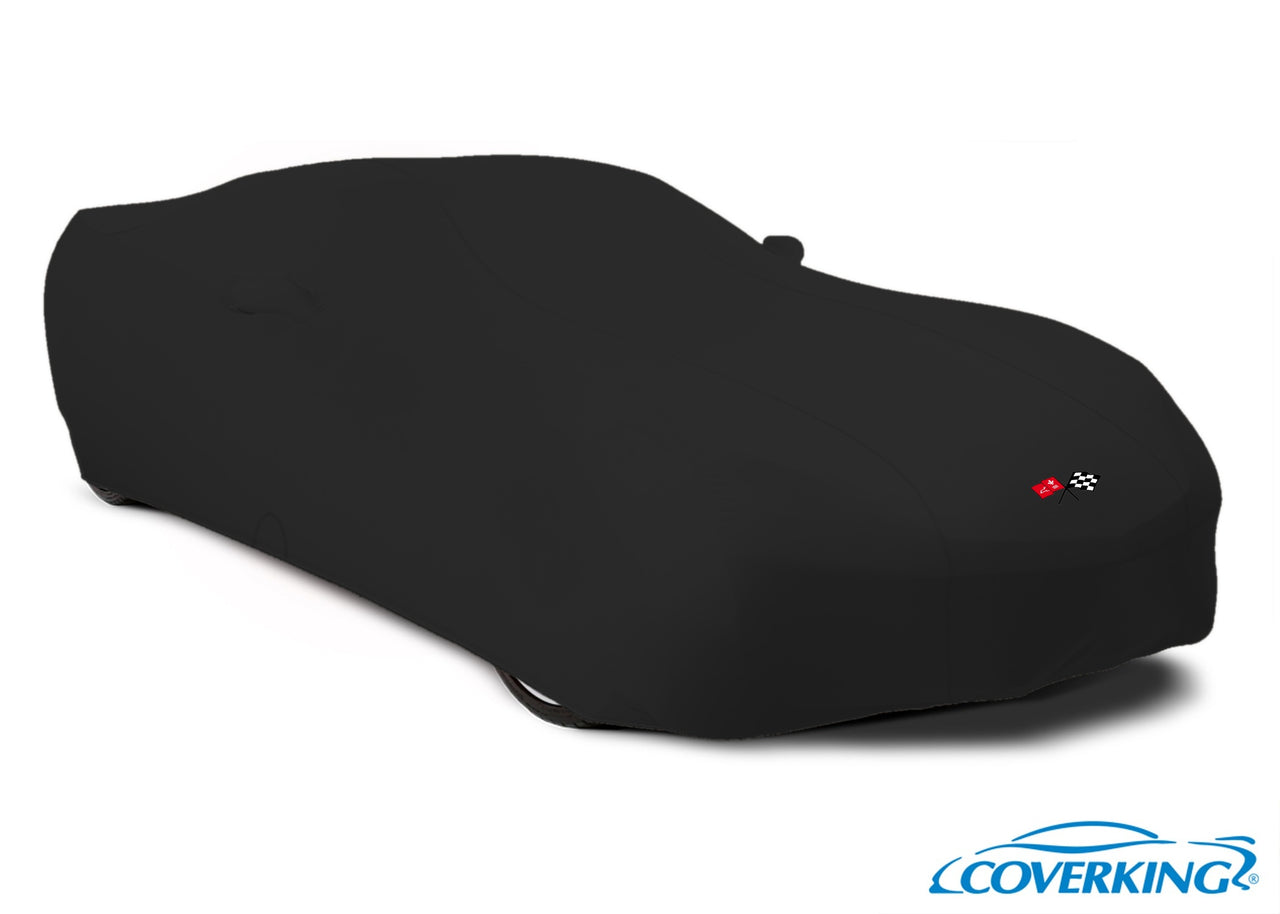 1963-1967 C2 Corvette Satin Stretch Indoor Car Cover w/ C2 Logo - Coverking