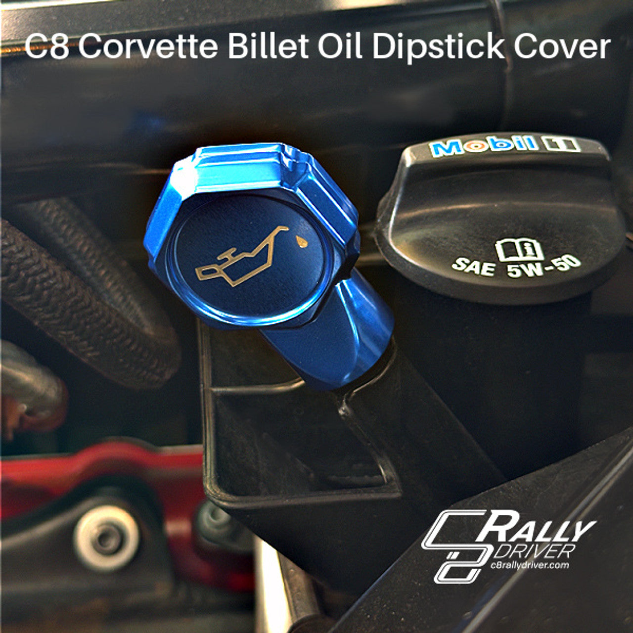 C8 Corvette Billet Oil Dipstick Cover