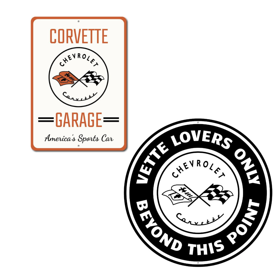 C1 Corvette Badge Sign Set