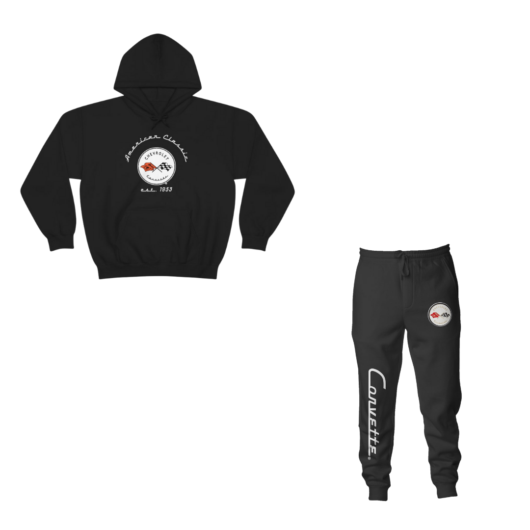 C1 Corvette Comfort Bundle – Heavy Blend Hoodie & Fleece Joggers