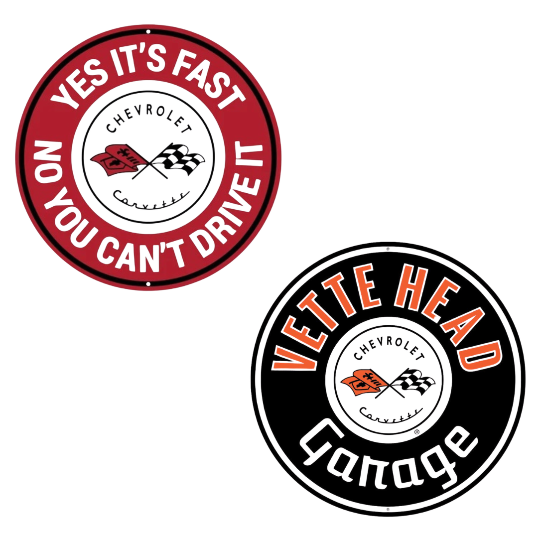 C1 Corvette Garage Sign Set