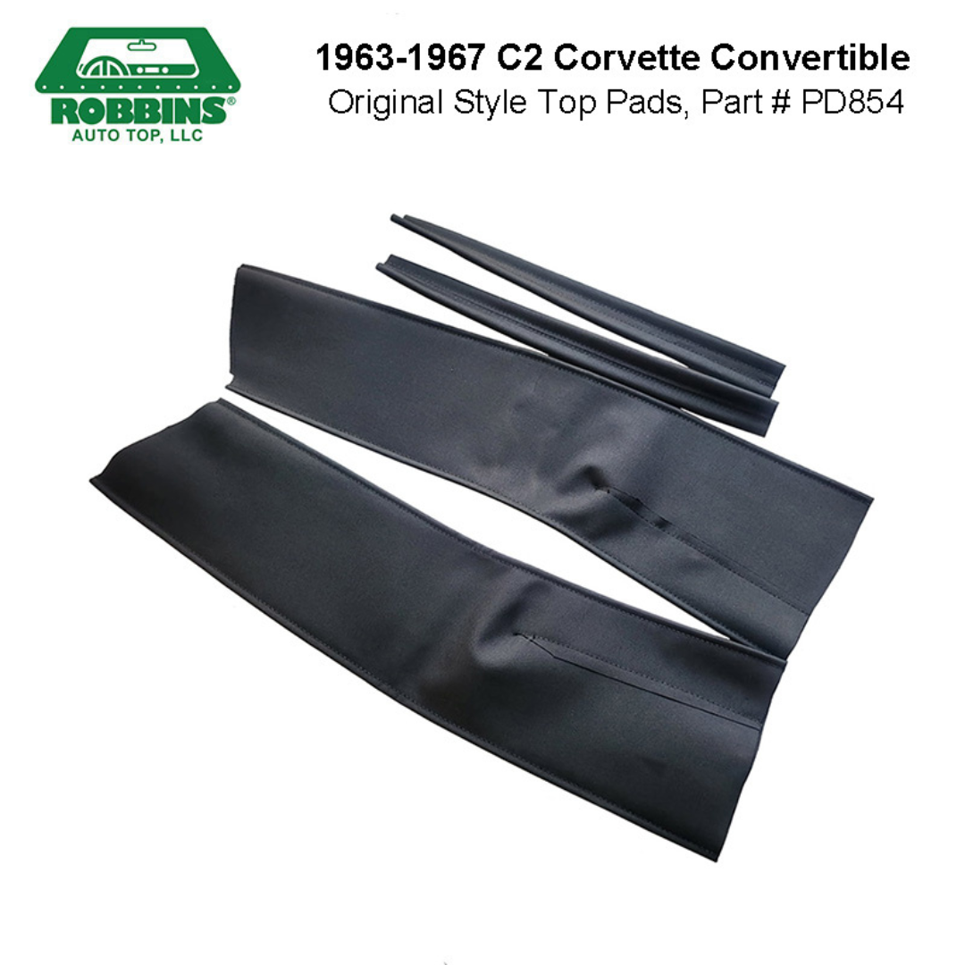 C2 1963-1967 Corvette Original Style Top Pads (4 PC)