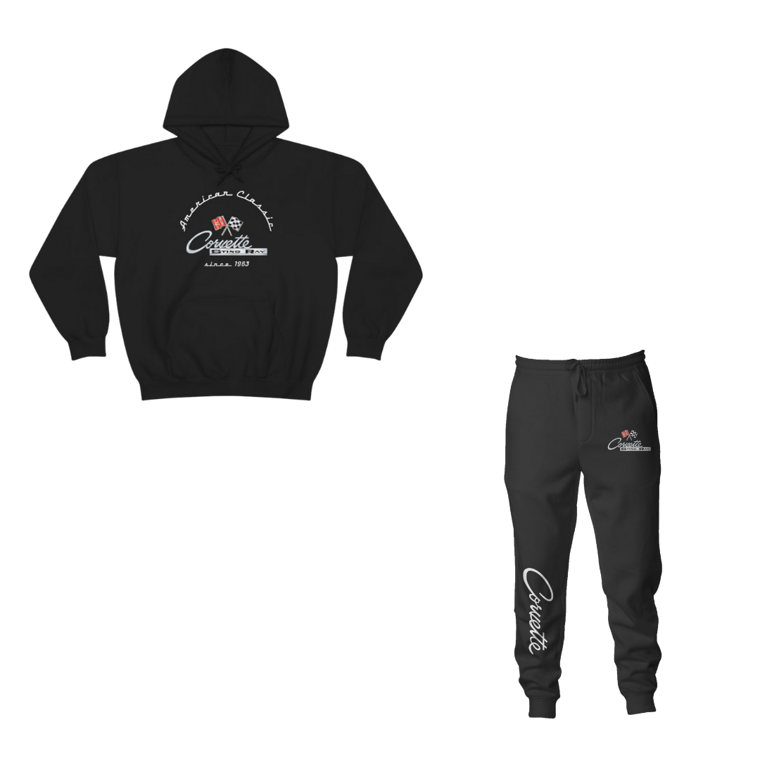 C2 Corvette Comfort Bundle – Heavy Blend Hoodie & Fleece Joggers