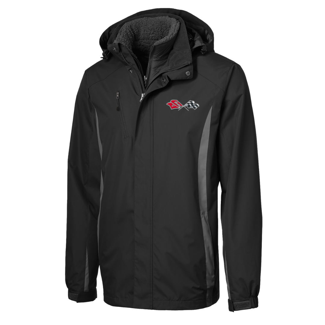 C3 Black Core365 Polo & Colorblock Jacket Bundle