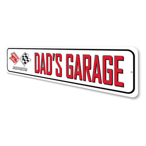 C3 Corvette Dad's Garage Aluminum Sign
