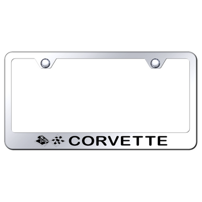C3 Corvette License Plate Frame - Chrome
