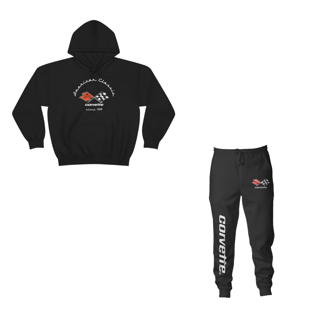 C3 Corvette Comfort Bundle – Heavy Blend Hoodie & Fleece Joggers