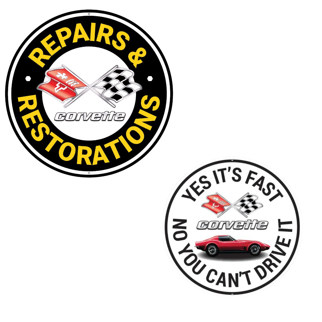 C3 Corvette Garage Sign Set