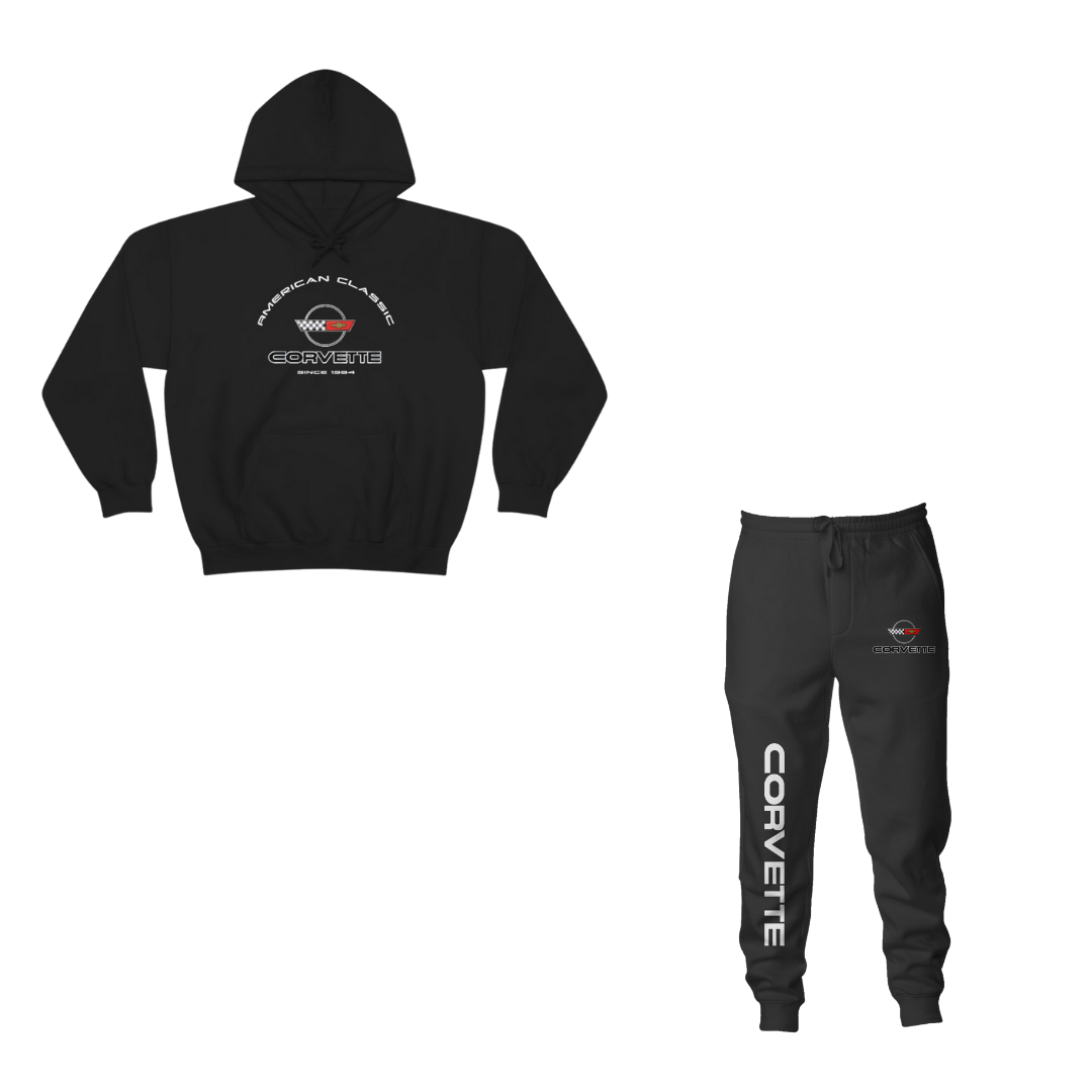 C4 Corvette Comfort Bundle – Heavy Blend Hoodie & Fleece Joggers