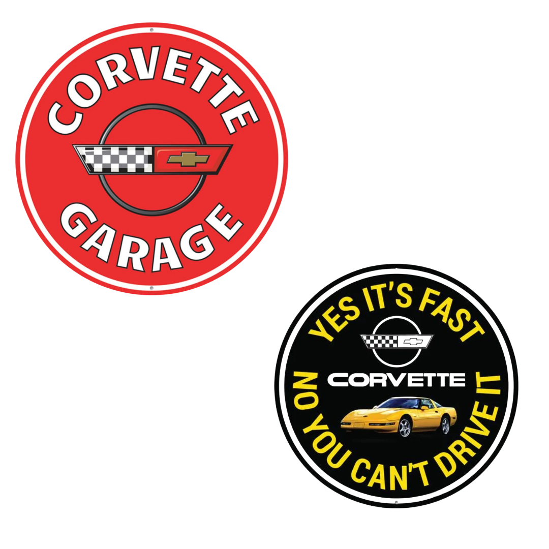 C4 Corvette Garage Sign Set