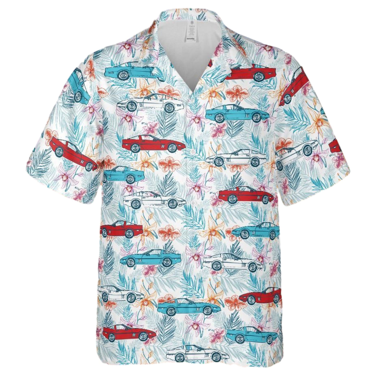C4 Corvette Men's Red White & Blue Hawaiian Shirt