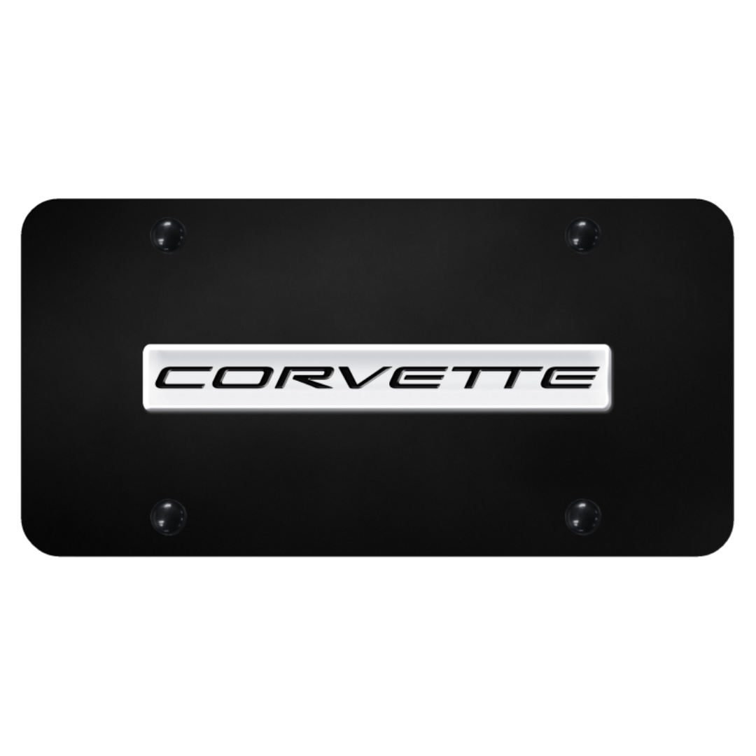 c5-corvette-license-plate-chrome-on-black