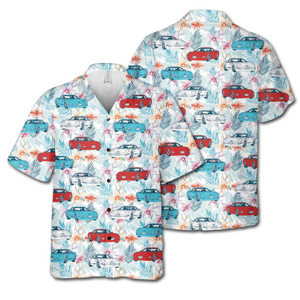 C5 Corvette Men's Red White & Blue Hawaiian Shirt